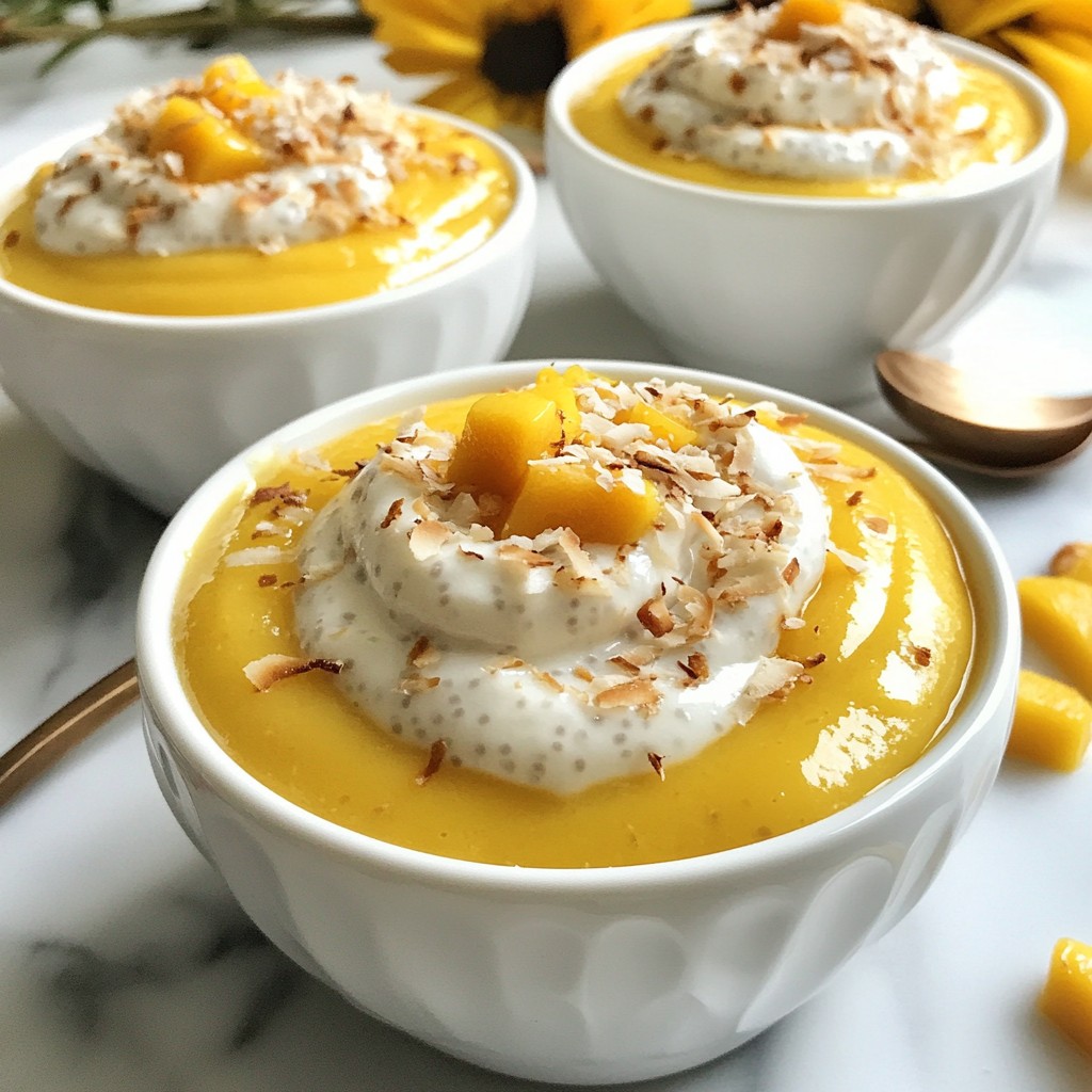 Mango Coconut Chia Pudding Simple and Tasty Treat