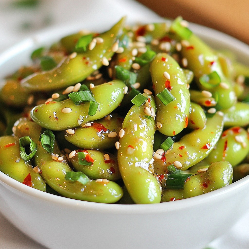 Spicy Garlic Edamame Flavorful and Easy Snack