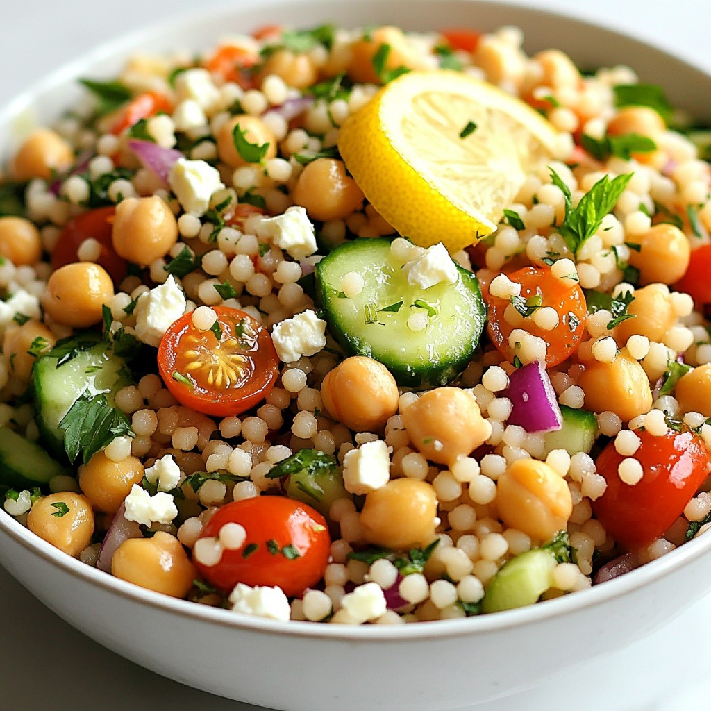 Lemon Herb Couscous Salad Fresh and Flavorful Dish