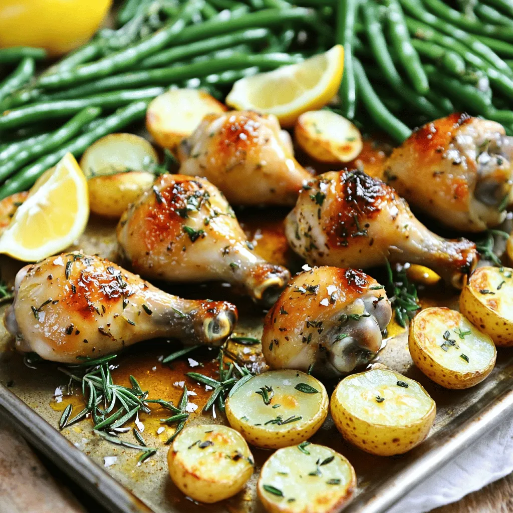 Garlic Herb Chicken Drumsticks Sheet Pan Delight